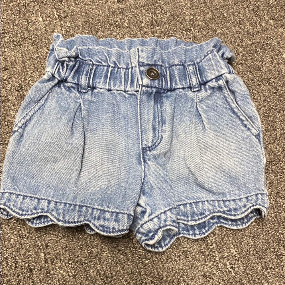 Gap Blue Denim Ruffle Shorts 2T